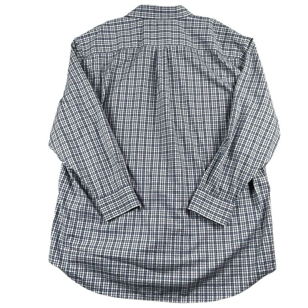 Men's Peter Millar Multi-Tone Blue & Brown Plaid Long Sleeve Button DN 2XLT 0013 - Picture 4 of 9
